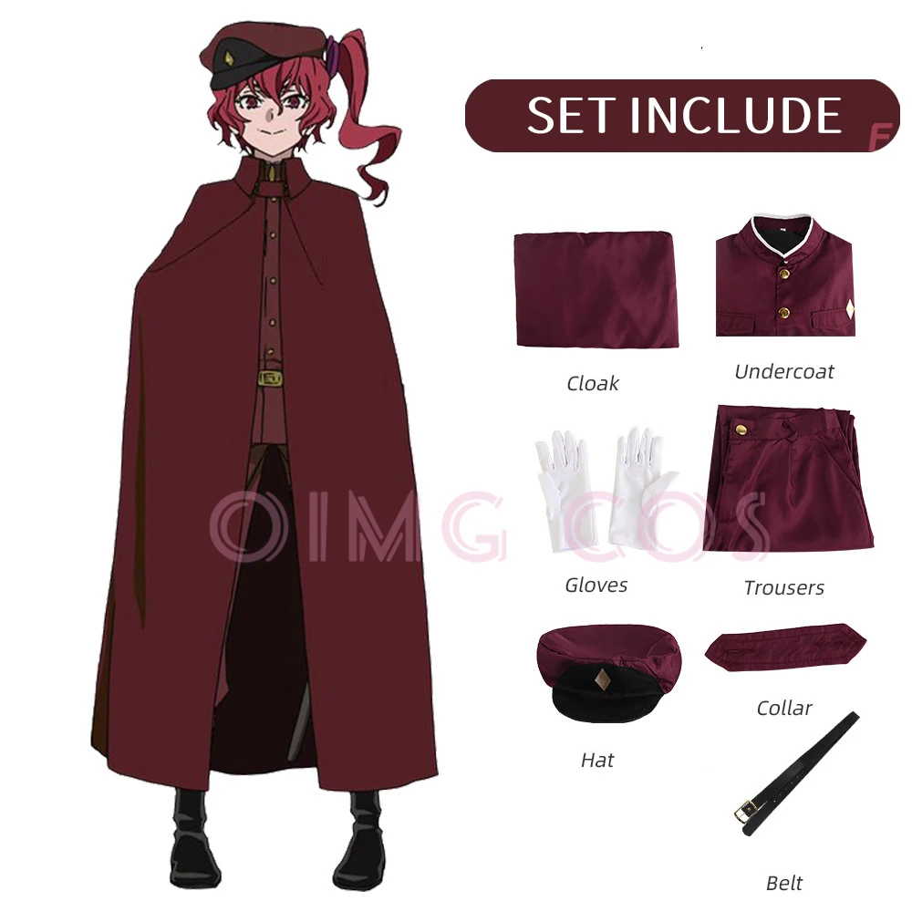 Anime Cosplay Waifu - โอคุระ เทรุโกะคอสเพลย์ ซุเอฮิโระ เทคโชะเครื่องแต่งกายบุงโก สเตรย์ ด็อกส์วิกผมผู้ใหญ่