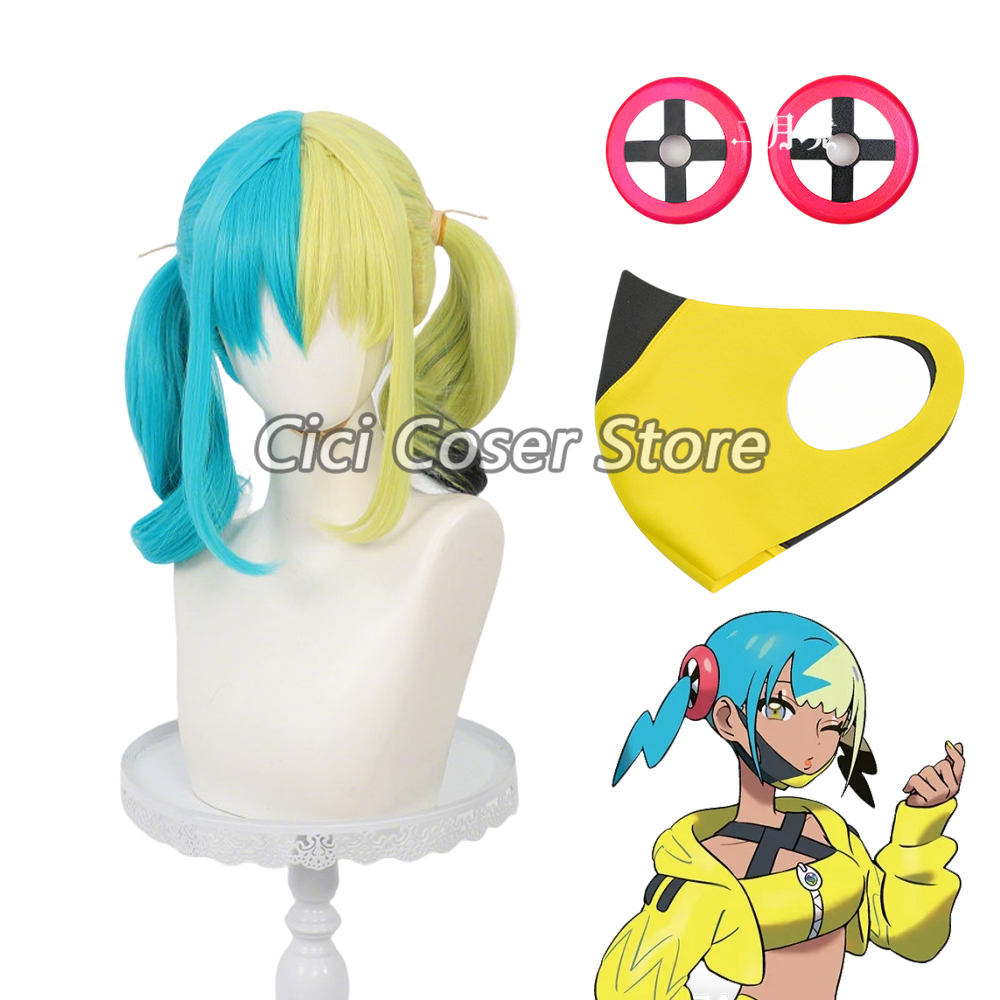 Anime Cosplay Mujer - อะนิเมะคานาริคอสเพลย์วิกผมทนความร้อนสีเหลือง-สีเขียวผมเปียผู้หญิงผมสังเคราะห์สำหรับปาร์ตี้ฮาโลวีนคาร์นิวัลเล่นตามบทบาท