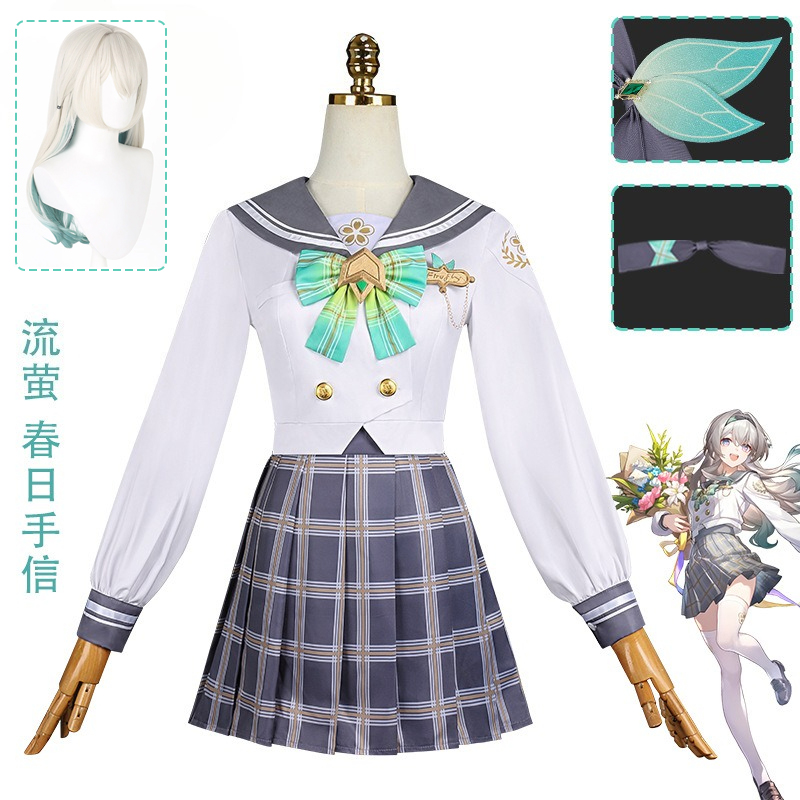 Anime Cosplay Name - ในสต็อก Firefly คอสเพลย์ชุดวิกผม Honkai Star Rail