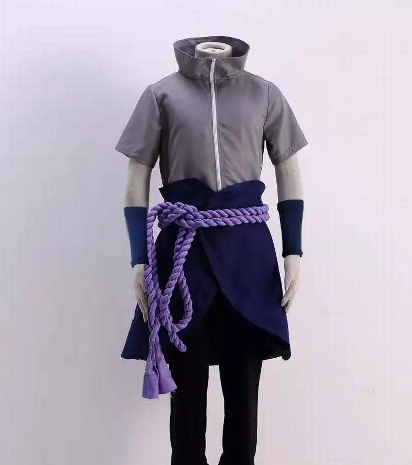 Convention Cosplay Anime - อะนิเมะ อุจิวะ ซาสึเกะคอสเพลย์เครื่องแต่งกายเสื้อกางเกงเข็มขัดคอสคอนเวนชั่นของขวัญรุ่นผู้ใหญ่ ยูนิเซ็กส์
