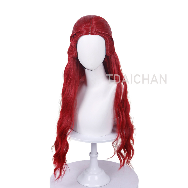 วิกผมคอสเพลย์ลอนสีแดงทรงผมเจ้า - Anime Cosplay With Red Hair บทวิจารณ์และราคา