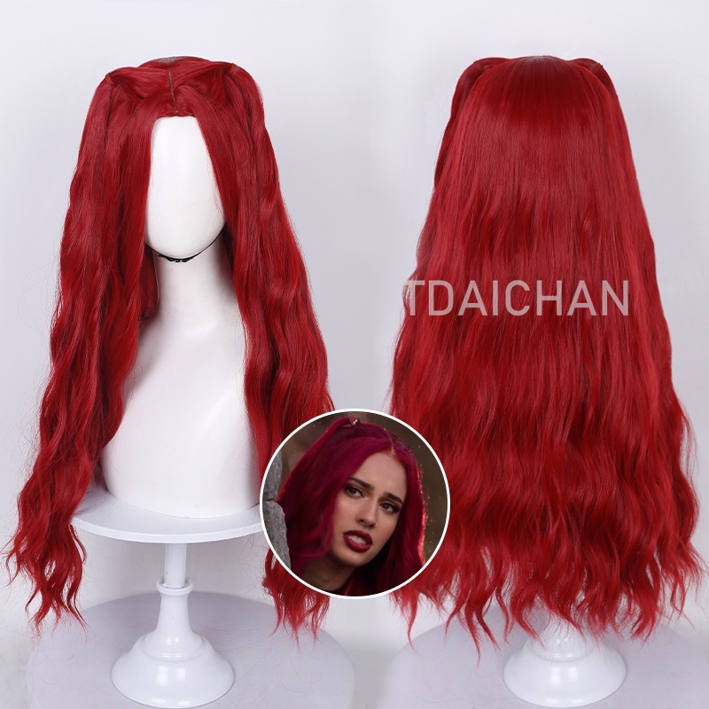 วิกผมคอสเพลย์ลอนสีแดงทรงผมเจ้า - Anime Cosplay With Red Hair บทวิจารณ์และราคา