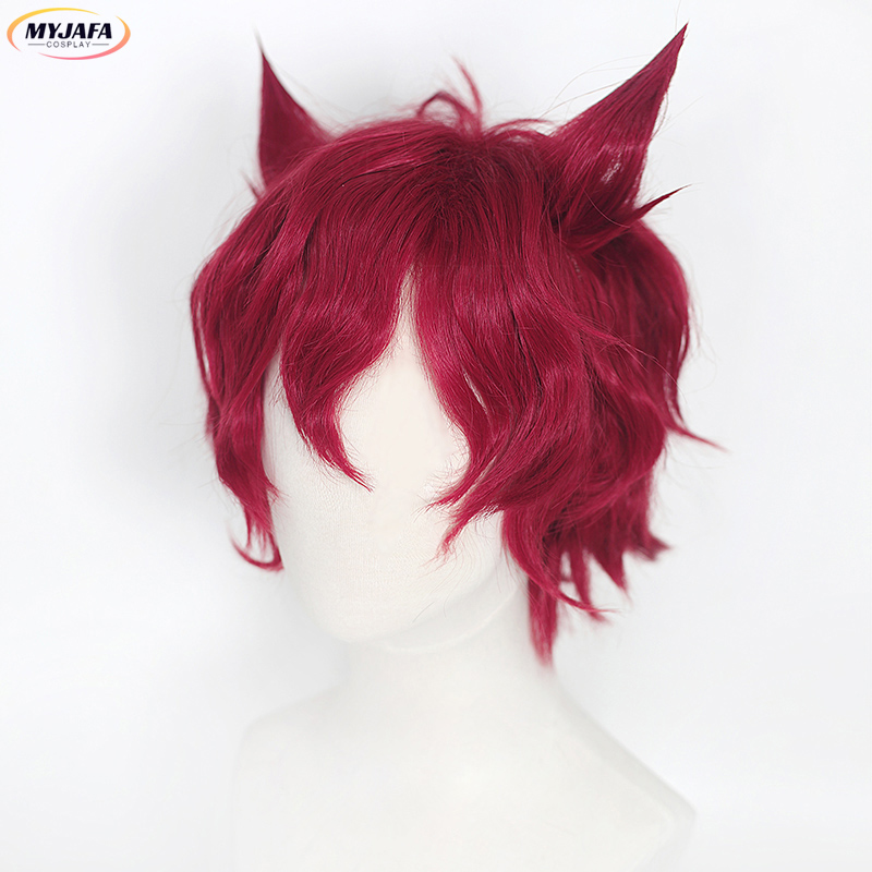 วิกผมคอสเพลย์เซ็ตต์ เกม LOL He - Anime Cosplay With Red Hair บทวิจารณ์และราคา