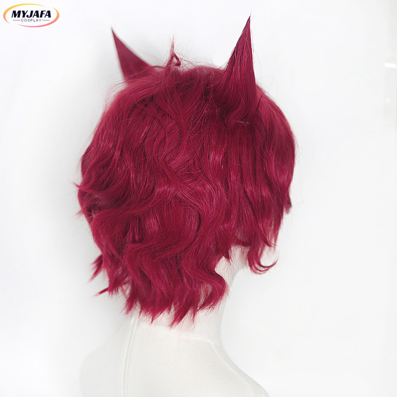 วิกผมคอสเพลย์เซ็ตต์ เกม LOL He - Anime Cosplay With Red Hair บทวิจารณ์และราคา