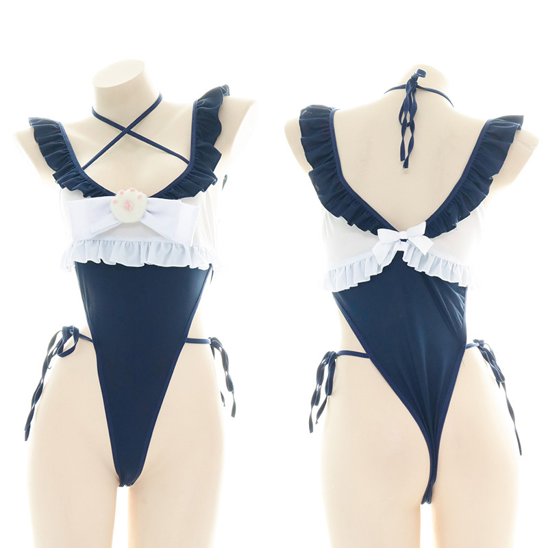 ชุดว่ายน้ำวันพีซขอบระบายน่ารัก - Anime Cosplay One Piece บทวิจารณ์และราคา